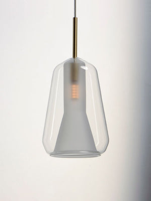Deuce 5.5' Single Light Pendant in Satin Brass