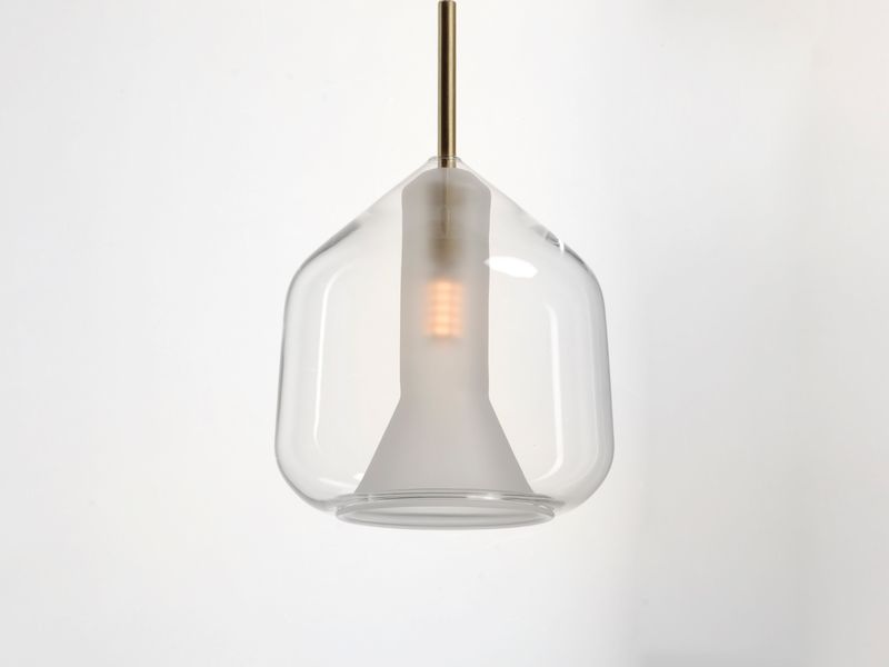 Deuce 6.75' Single Light Pendant in Satin Brass