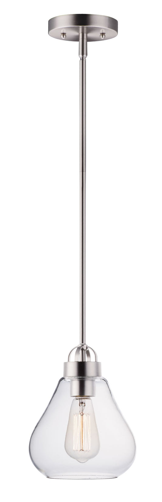 Dianne 7.5" Single Light Pendant in Satin Nickel
