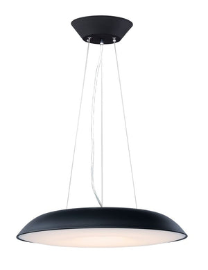 Dimple 23.5' Single Light Pendant in Black