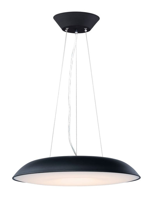 Dimple 23.5" Single Light Pendant in Black