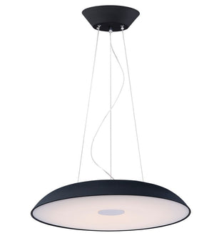 Dimple 29.5' Single Light Pendant in Black