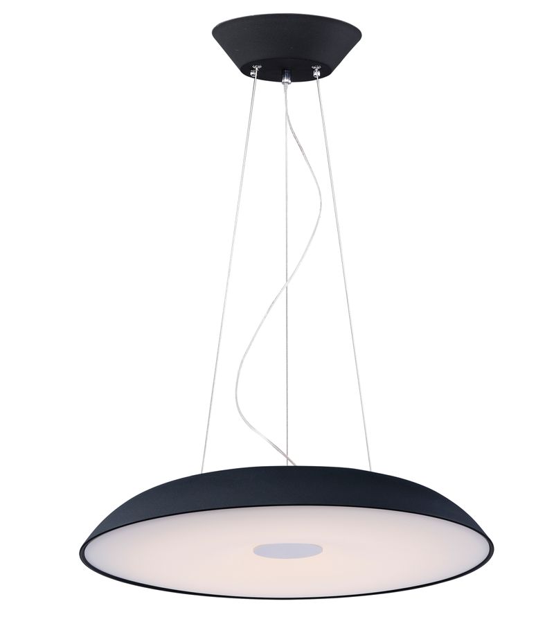 Dimple 29.5' Single Light Pendant in Black