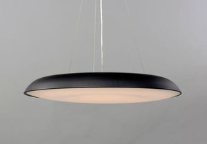 Dimple 29.5' Single Light Pendant in Black