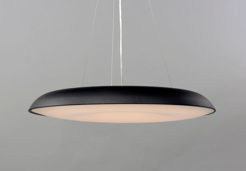 Dimple 29.5' Single Light Pendant in Black