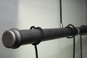 Early Electric 4.5' 4 Light Suspension Pendant in Weathered Zinc