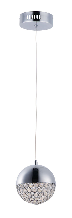 Eclipse 6' Single Light Pendant in Polished Chrome