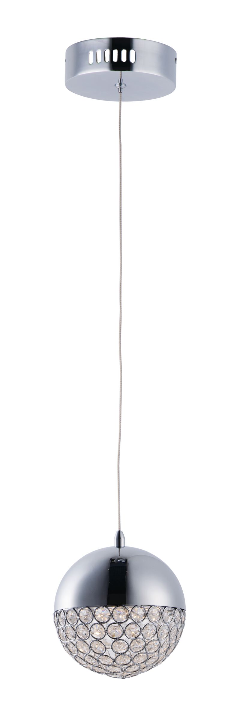 Eclipse 6' Single Light Pendant in Polished Chrome