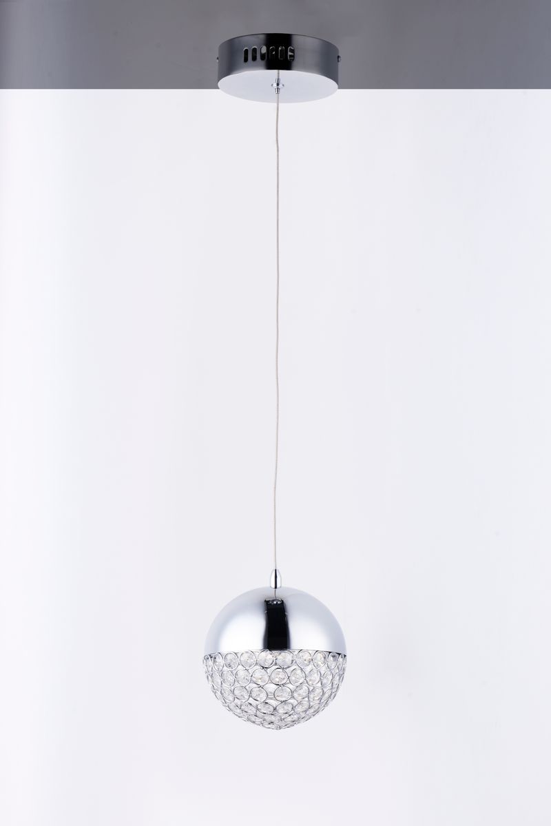 Eclipse 6' Single Light Pendant in Polished Chrome