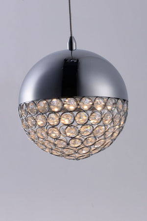 Eclipse 11.75' Single Light Multi-Light Pendant in Polished Chrome