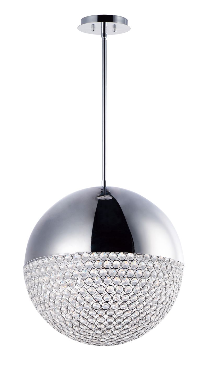 Eclipse 20' Single Light Pendant in Polished Chrome