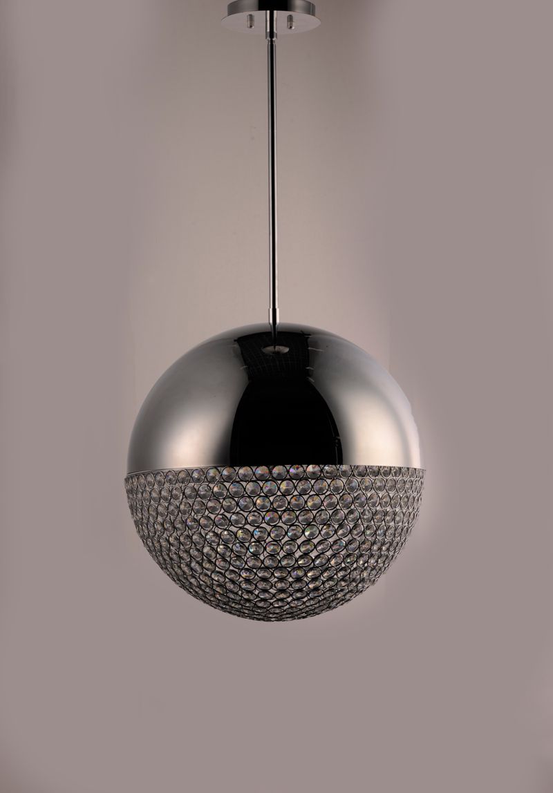 Eclipse 20' Single Light Pendant in Polished Chrome