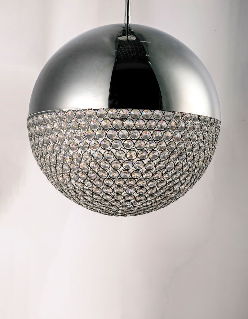 Eclipse 20' Single Light Pendant in Polished Chrome