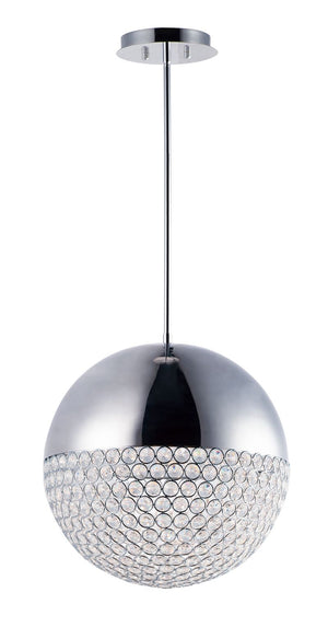 Eclipse 15.75' Single Light Pendant in Polished Chrome
