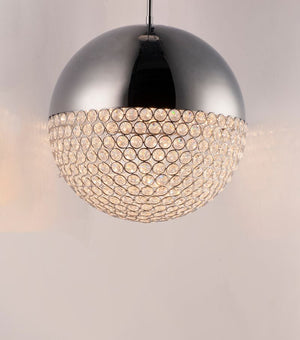 Eclipse 15.75' Single Light Pendant in Polished Chrome