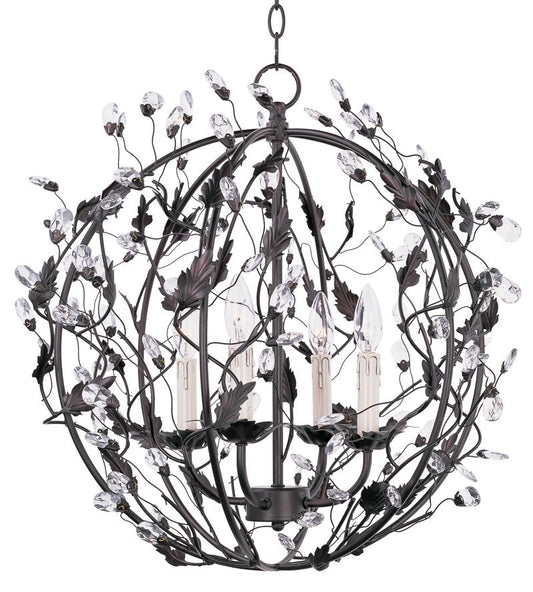 Elegante 22" 4 Light Pendant in Oil Rubbed Bronze