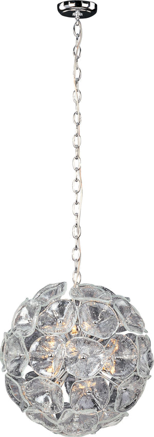 Fiori 20' 12 Light Single Pendant in Polished Chrome