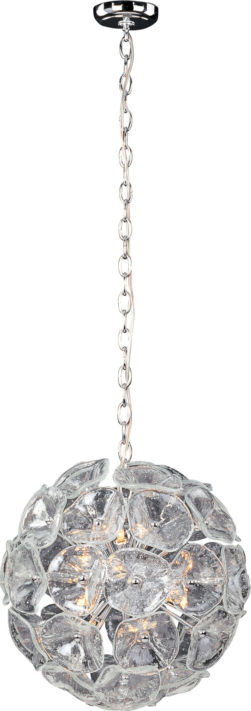 Fiori 20' 12 Light Single Pendant in Polished Chrome