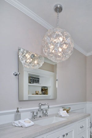 Fiori 12' 8 Light Single Pendant in Polished Chrome