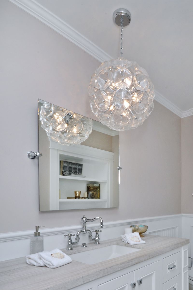 Fiori 12' 8 Light Single Pendant in Polished Chrome