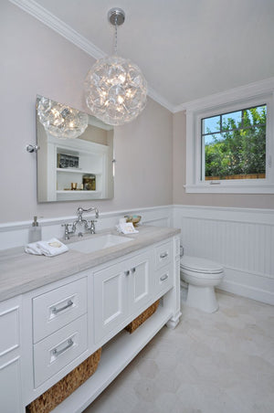 Fiori 12' 8 Light Single Pendant in Polished Chrome