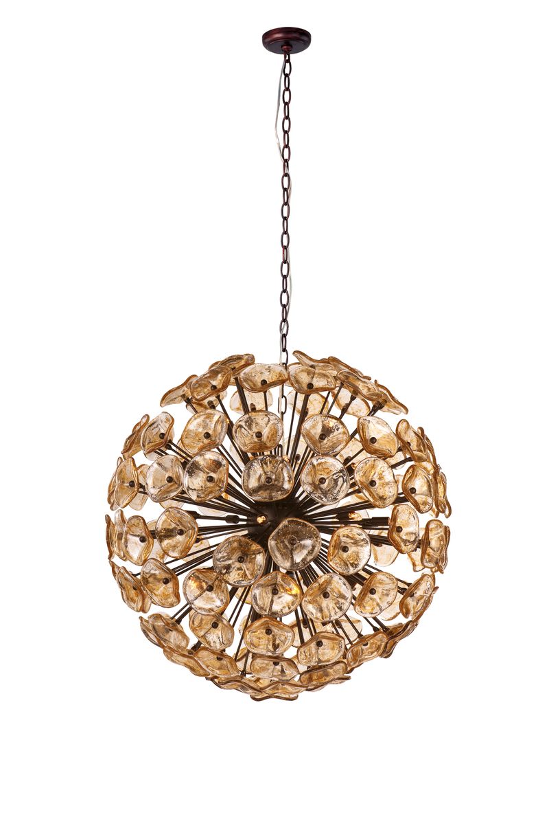 Fiori 31.5' 28 Light Single Pendant in Bronze