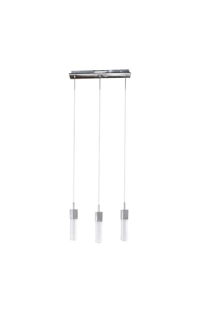 Fizz III 19.5' 3 Light Linear Pendant in Polished Chrome