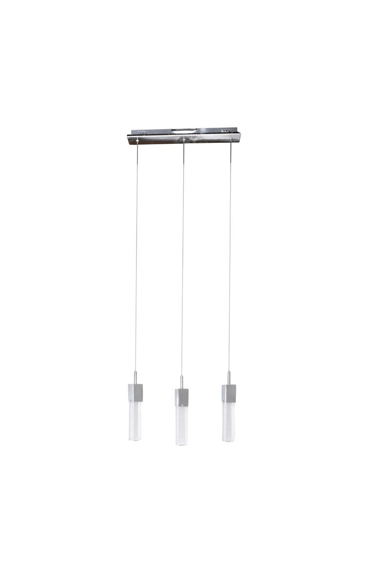 Fizz III 19.5' 3 Light Linear Pendant in Polished Chrome