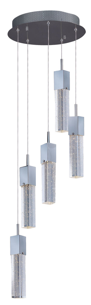 Fizz III 13.75' 5 Light Single Pendant in Polished Chrome
