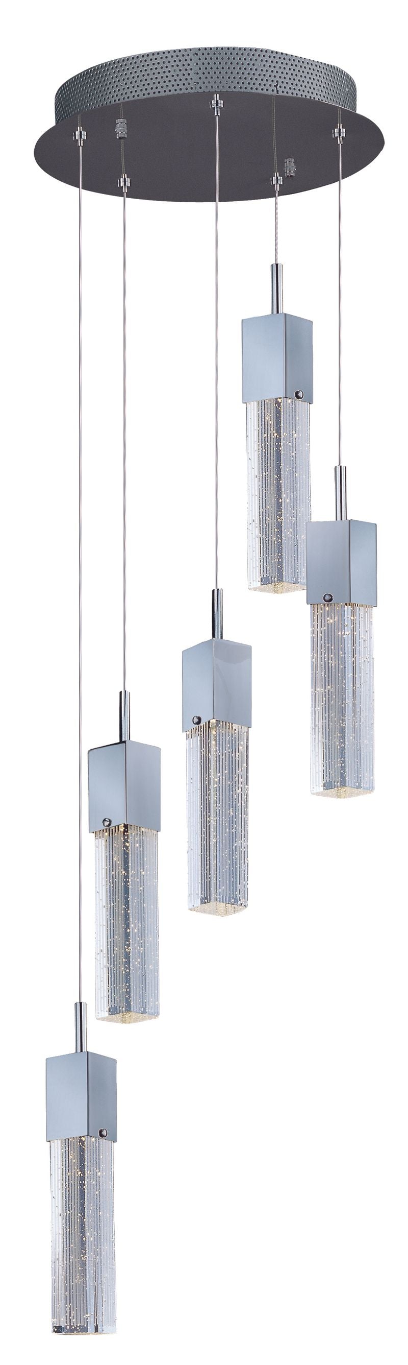 Fizz III 13.75' 5 Light Single Pendant in Polished Chrome