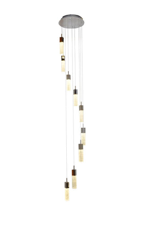 Fizz III 15.75' 9 Light Single Pendant in Polished Chrome