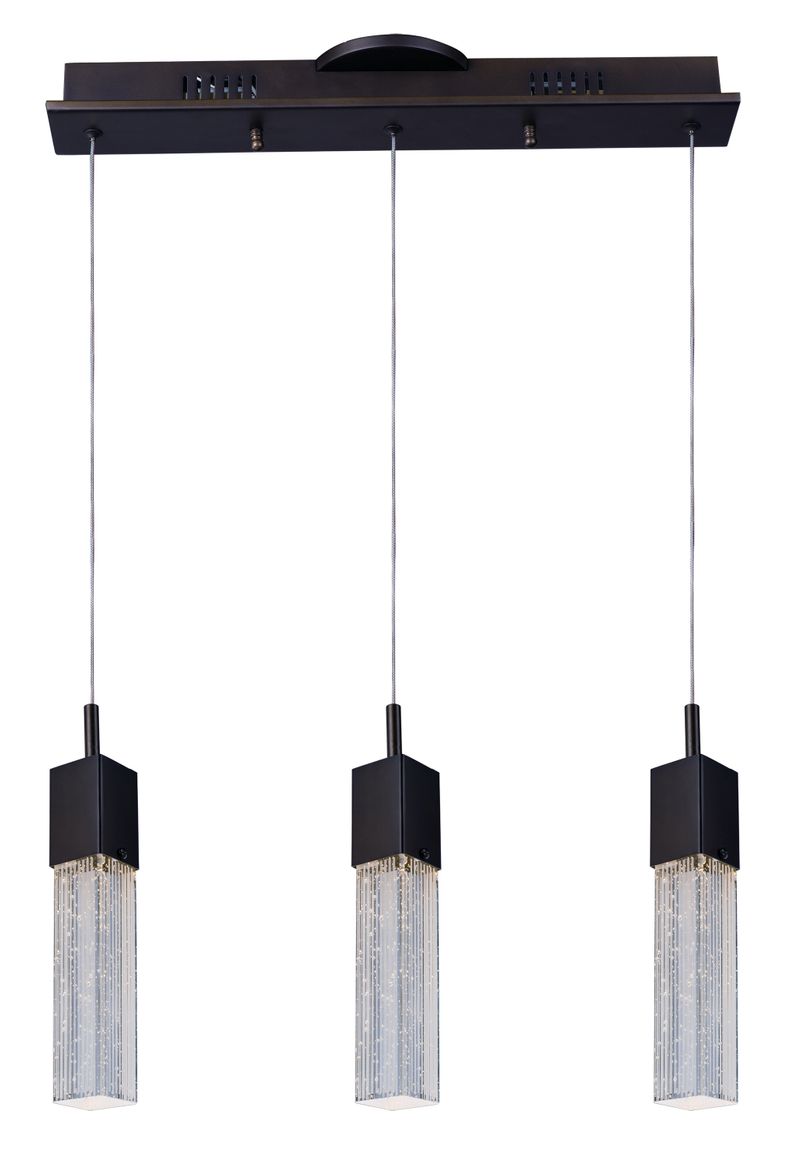Fizz III 5' 3 Light Linear Pendant in Bronze