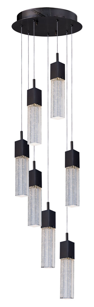 Fizz III 13.5' 7 Light Single Pendant in Bronze