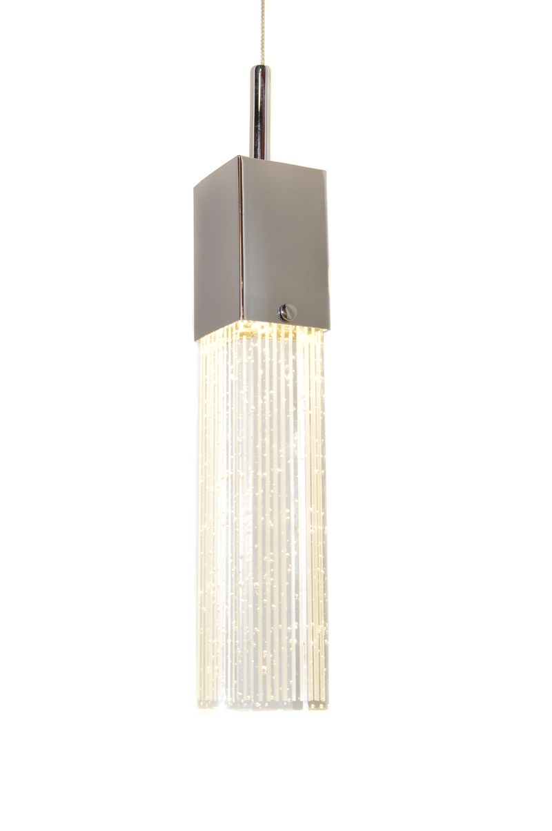 Fizz III 4.75' 5 Light Linear Pendant in Polished Chrome