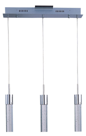Fizz IV 2' 3 Light Linear Pendant in Polished Chrome
