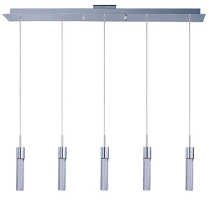 Fizz IV 2' 5 Light Linear Pendant in Polished Chrome