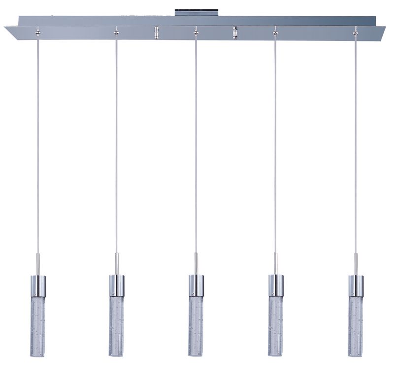 Fizz IV 2' 5 Light Linear Pendant in Polished Chrome