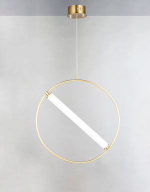 Flare 23.75' Single Light Pendant in Black and Soft Gold