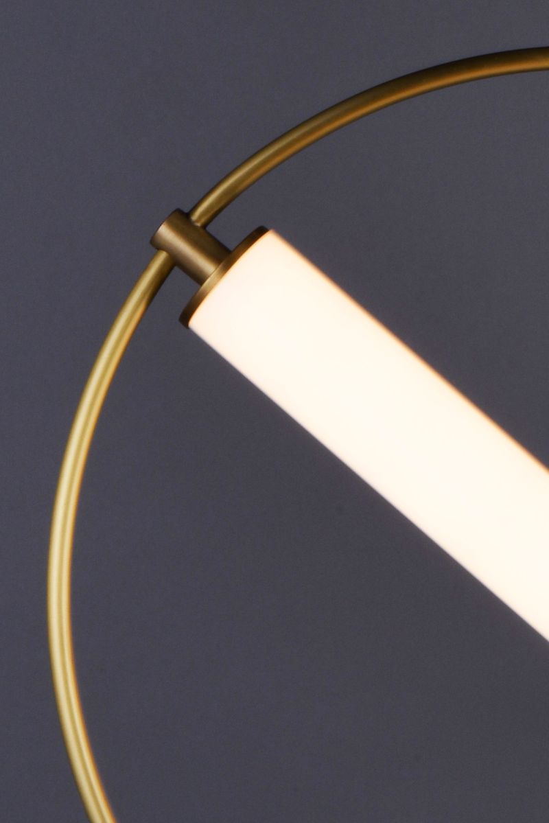 Flare 23.75' Single Light Pendant in Black and Soft Gold