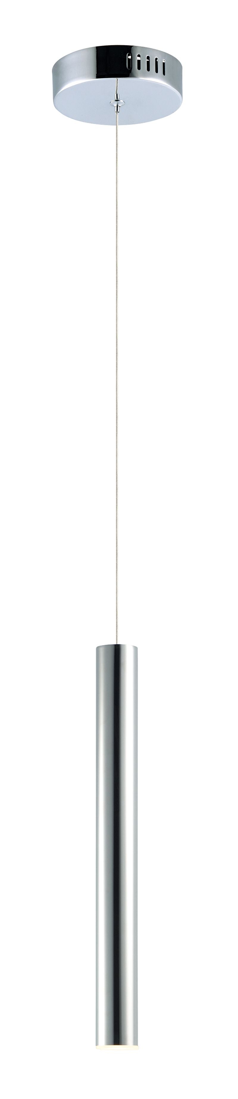 Flute 2.5' x 23.75' Single Light Mini-Pendant in Polished Chrome