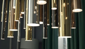 Flute 11.75' 35 Light Linear Pendant in Multi-Plated