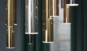 Flute 11.75' 35 Light Linear Pendant in Multi-Plated