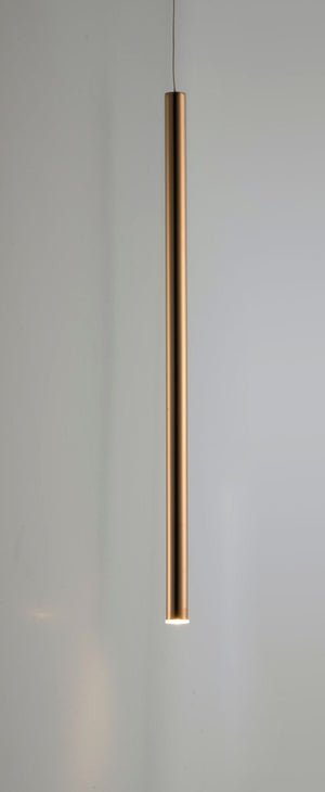 Flute 1' x23.75' Single Light Mini-Pendant in Rose Gold