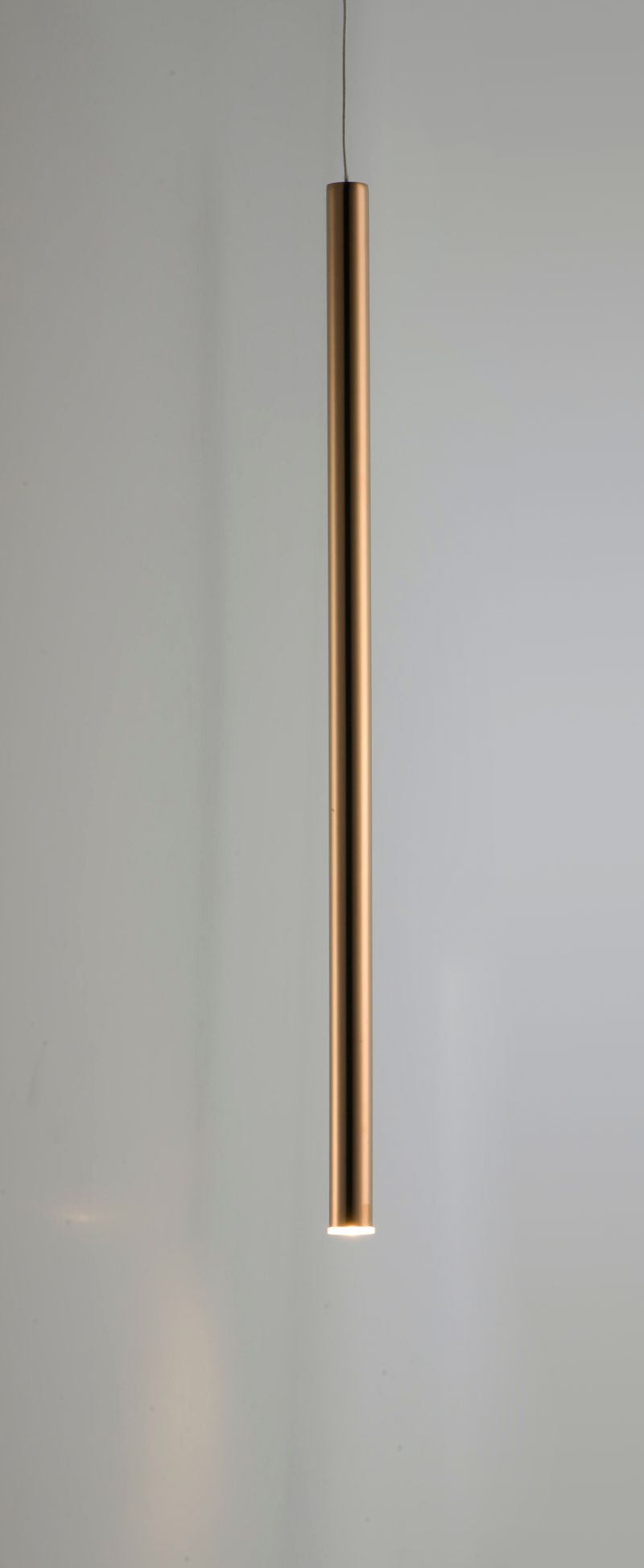 Flute 1' x23.75' Single Light Mini-Pendant in Rose Gold