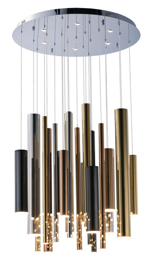Flute 25.5' 29 Light Multi-Light Pendant in Multi-Plated