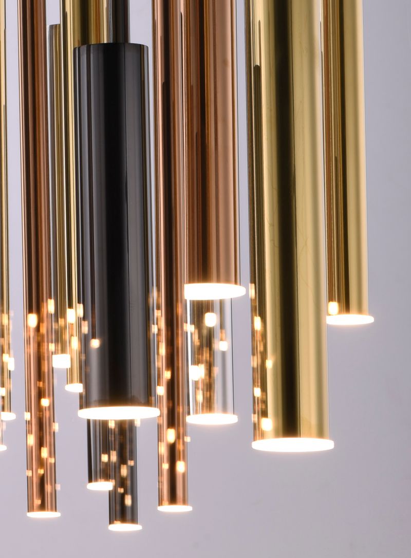Flute 25.5' 29 Light Multi-Light Pendant in Multi-Plated