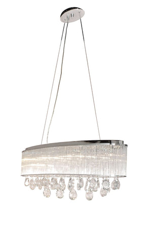 Gala 9.5' 7 Light Chandelier in Polished Chrome