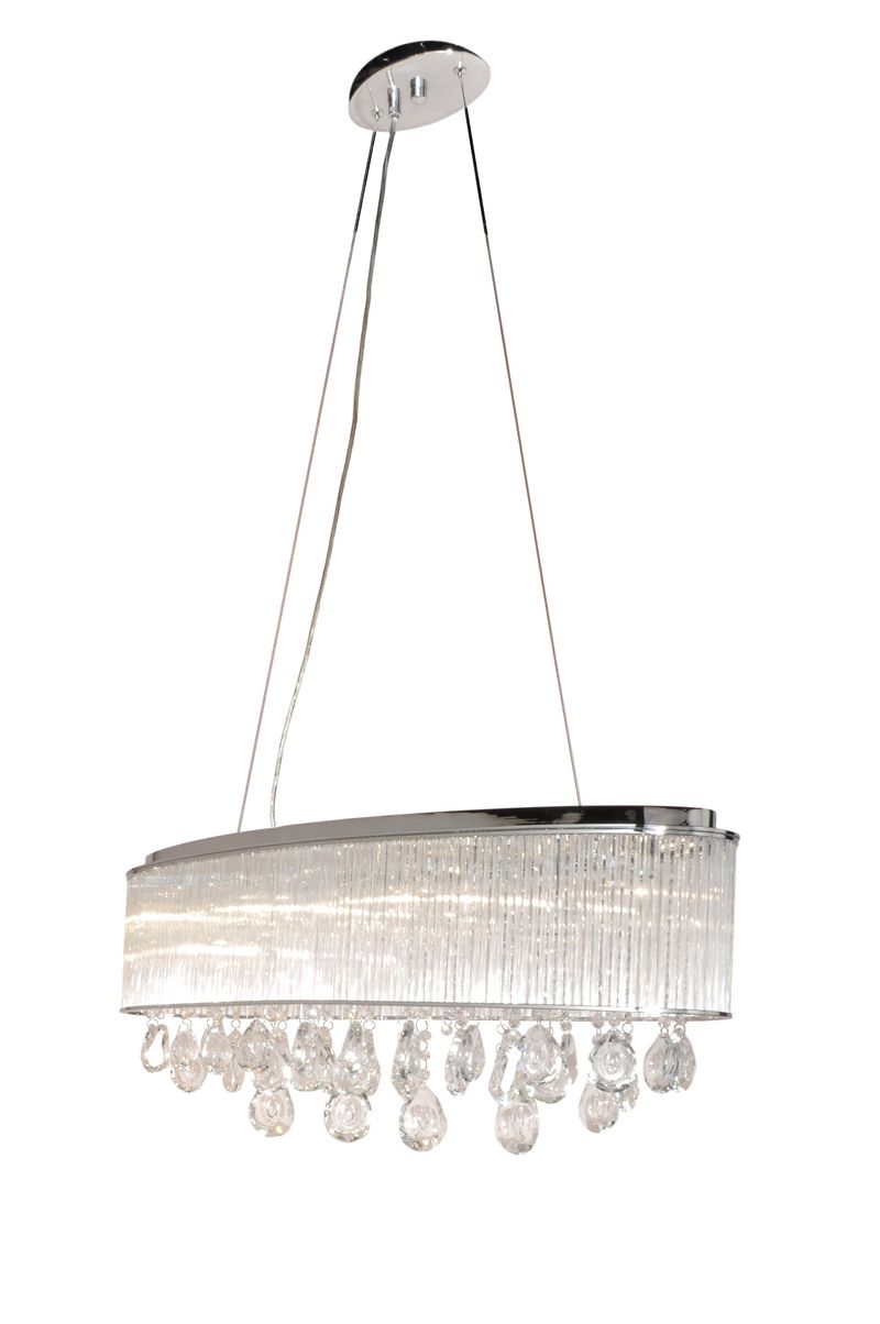 Gala 9.5' 7 Light Chandelier in Polished Chrome