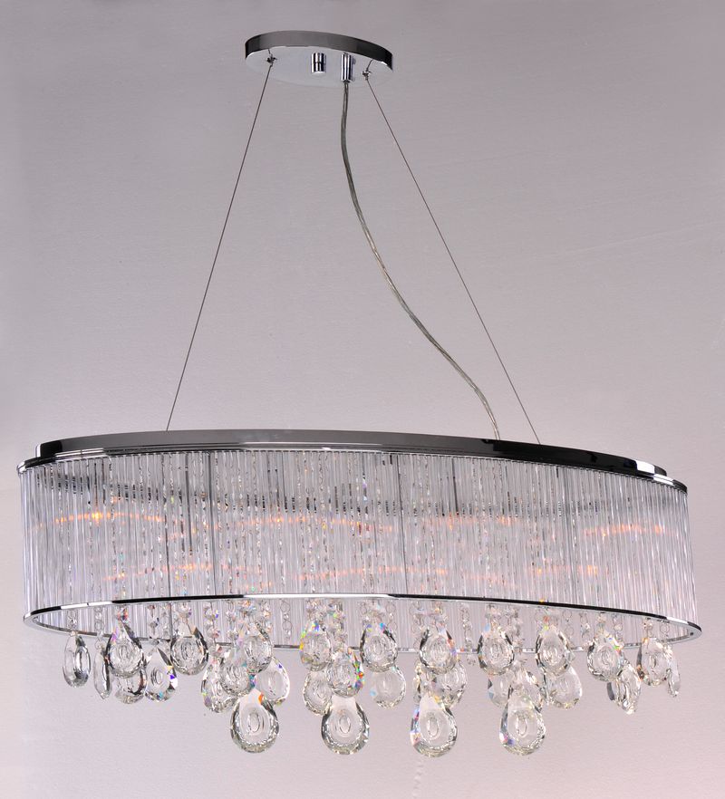 Gala 9.5' 7 Light Chandelier in Polished Chrome