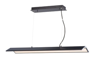 Glider 44.5' Single Light Multi-Light Pendant in Black and Polished Chrome